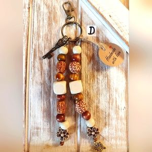 Beaded handcrafted keychain